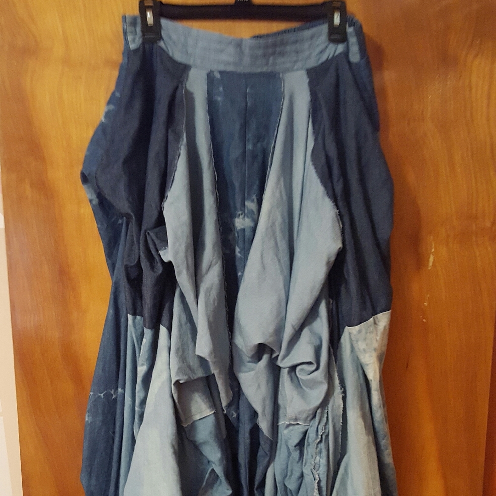 Long Denim Skirt